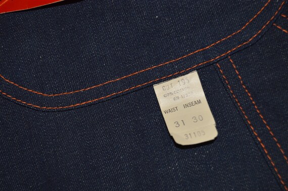 60s BVD Indigo Denim Carpenter jeans Size 30 - image 7