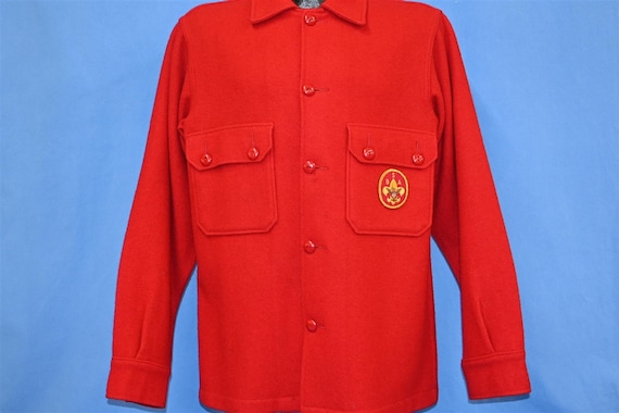 80s Boys Scouts Leader BSA Red Wool Order of the … - image 3