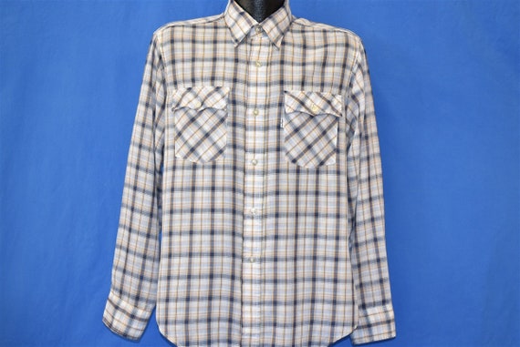 80s Levi's Plaid 1980 Olympic Games Button Down S… - image 2