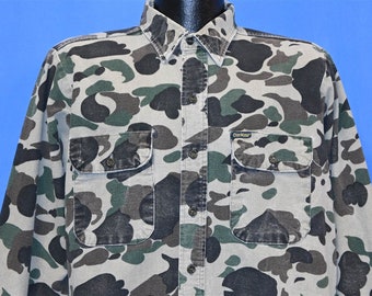 80s Osh Kosh Camo Camouflage Flannel 