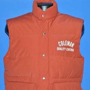 80s 10X Coleman Quality Control Ski Vest Medium