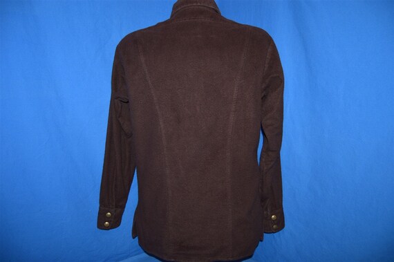 70s Eddie Bauer Brown Heavy Flannel Shirt Jacket … - image 3