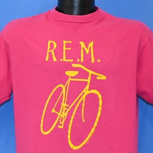 80s R.E.M. Little America Tour 1984 Bicycle Reckoning Album Alternative Rock t-shirt Large