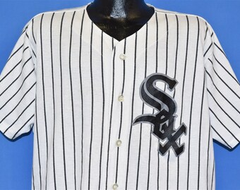 80s Chicago White Sox Pinstripe Button Rawlings Baseball