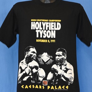 90s Holyfield Vs Tyson 1991 Heavyweight Boxing Championship Deadstock t-shirt Medium