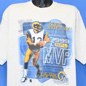 90s St Louis Rams Kurt Warner 1999 NFL MVP Football t-shirt Extra Large