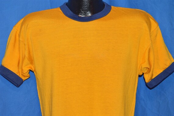 50s Southern Athletic Gold Blue Ringer Jersey t-sh