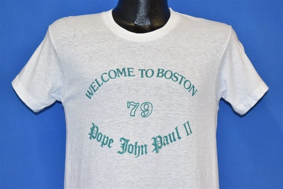 70s Pope John Paul II in Boston 1979 t-shirt Mediu