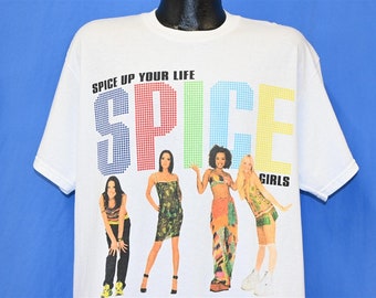 90s Spice Girls Spice Up Your Life Sporty Posh Scary Baby Pop Music t-shirt Large