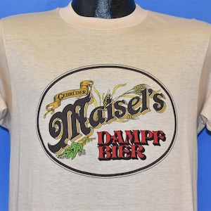 80s Maisel&#39;s German Beer Logo Dampf Bier Gebruder t-shirt Medium