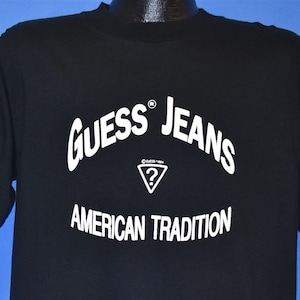 90s Guess Jeans 1994 Logo American Tradition t-shirt Large