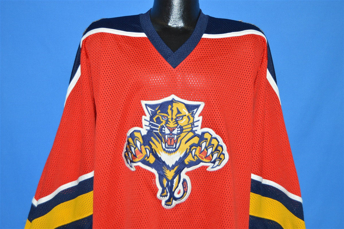 Vintage 90s Men's Starter x Florida Panthers Jersey NHL White Sewn Sz XL