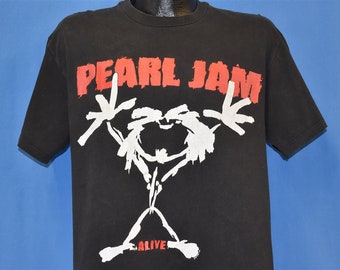 90s Pearl Jam Alive Ten 1992 Rock Grunge Double-Sided t-shirt Large