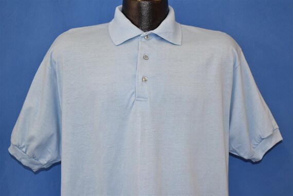 90s Screen Stars Blank Blue Golf Polo 