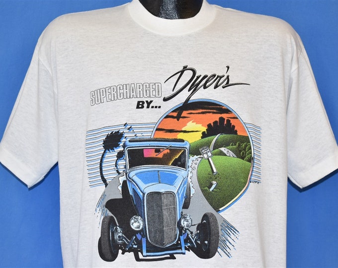 80s Supercharged Dyers Blowers Summit Illinois Hot Rod Tshirt Large Etsy