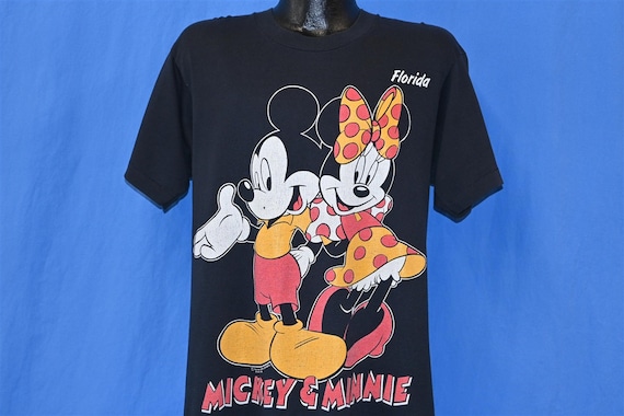 90s Mickey Mouse Florida Disney Cartoon Tourist t… - image 1
