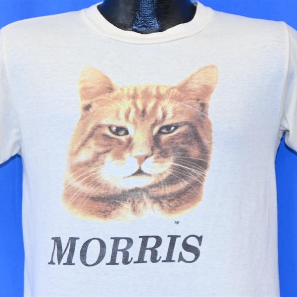 80s Morris the Cat 9Lives Cat Food Mascot Commercial Promo t-shirt Medium