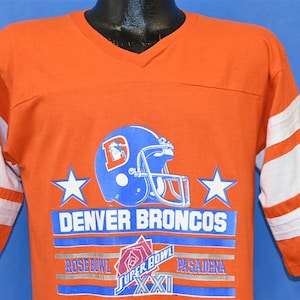 80s Denver Broncos Super Bowl XXI Pasadena NFL Football t-shirt Medium
