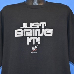 Y2K Just Bring It! Dwayne The Rock Johnson WWF Wrestling t-shirt Extra Large