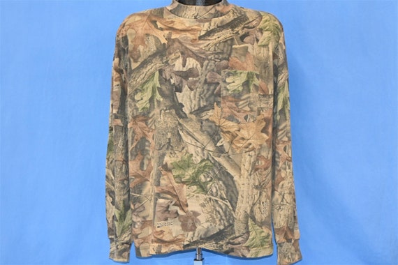 80s Camouflage Camo Advantage Timber Hunting t-sh… - image 2