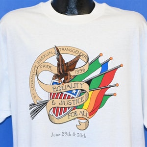 90s San Francisco LGBT Pride 1996 Gay Lesbian Bisexual Transgender Equality t-shirt Extra Large