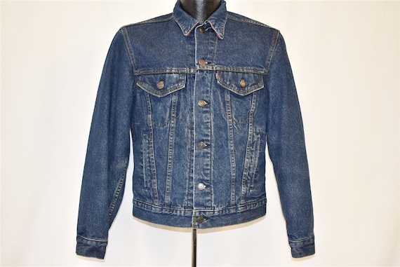 90s Levis Type 3 Trucker 70411 Plaid Lined Denim Jacket