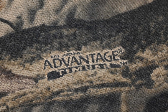 80s Camouflage Camo Advantage Timber Hunting t-sh… - image 3