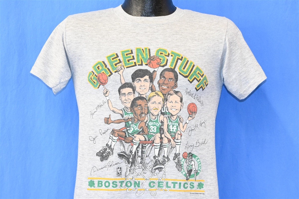 80's Robert Parish Boston Celtics Sandknit NBA Jersey Size Large