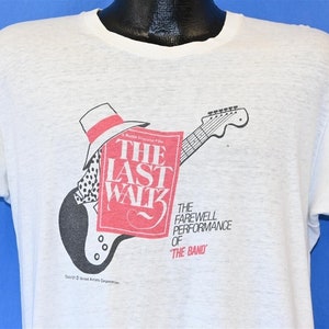 70s The Last Waltz Farwell Performance of the Band Martin Scorsese Movie Rock n Roll Film t-shirt Large