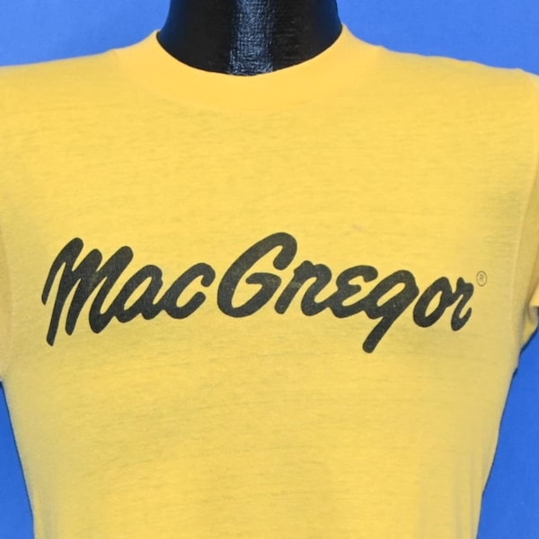 T-shirt MacGregor Sports Golfing Equipment Brand des années 80, petit
