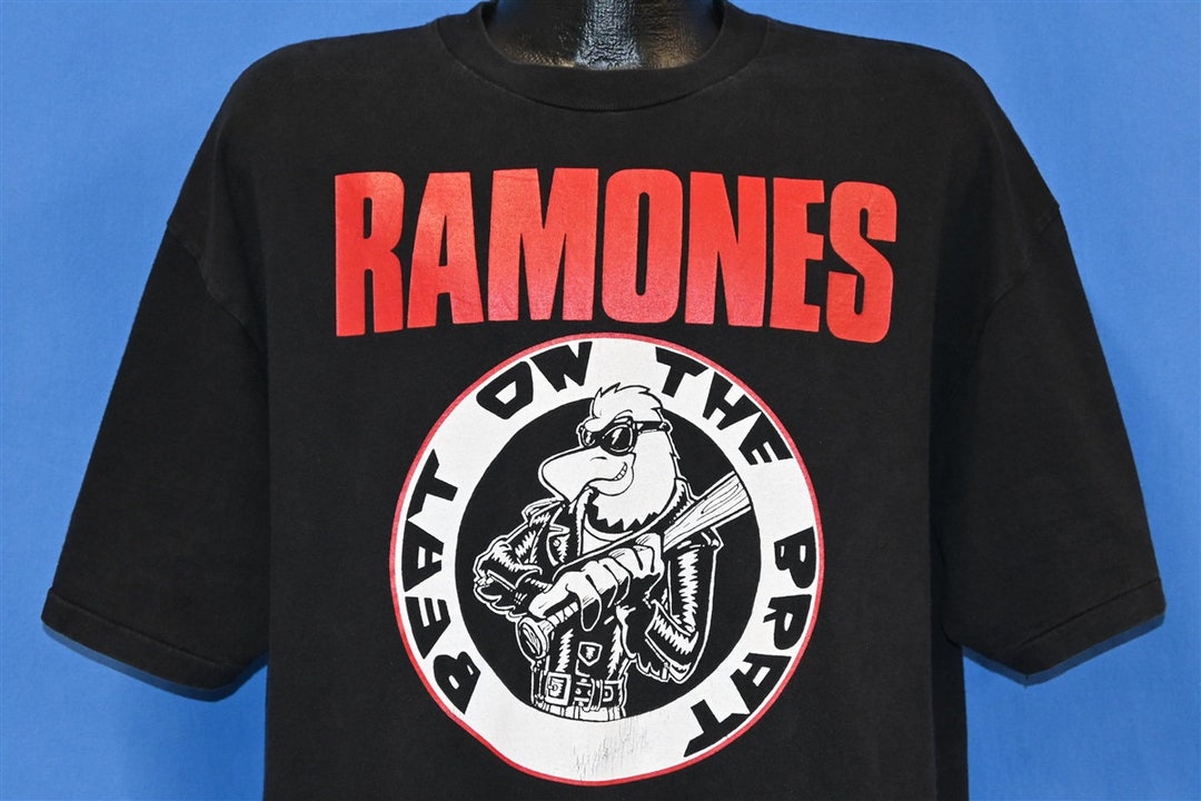 90s Ramones Beat on the Brat Eagle Lyrics Rock N Roll Punk Tshirt Extra Large Etsy