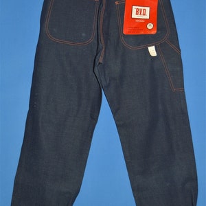 60s BVD Indigo Denim Carpenter Jeans Size 30 - Etsy