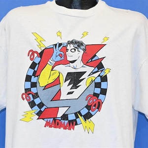 90s Madman Mike Allred Comic Book Superhero Frank Einstein Double-Sided t-shirt Extra Large