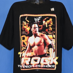 90s Dwayne The Rock Johnson The People&#39;s Choice WWF Pro Wrestling t-shirt XXL