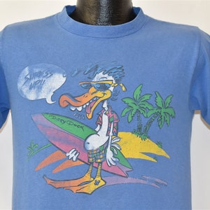 80s Dizzy Duck OP Ocean Pacific Surfer Beach Surf t-shirt Medium