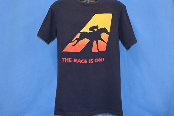 80s The Race Is On! Horse Racing Jockey Sunset Co… - image 2