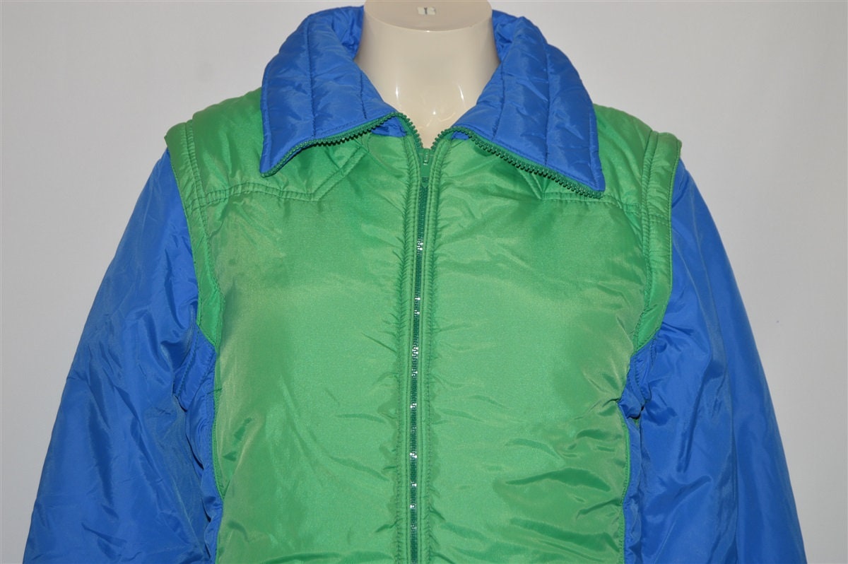 70s Swing West Zip Off Sleeve Ski Jacket Youth Large