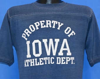 80s Property Of Iowa Athletic Department Jersey t-shirt Medium