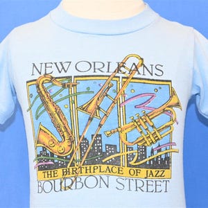 80s New Orleans Bourbon Street The Birthplace of Jazz Louisiana t-shirt Youth Small