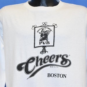 90s Cheers Boston Bar Bull & Finch Pub Sitcom TV Show Long Sleeve t-shirt Large