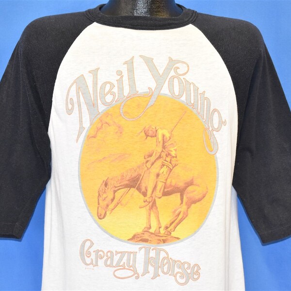 80s Neil Young and Crazy Horse 1987 North American Tour t-shirt Medium Vintage Tee