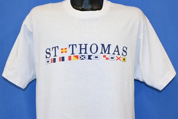 90s St Thomas Virgin Islands Siglan Flags t-shirt… - image 1