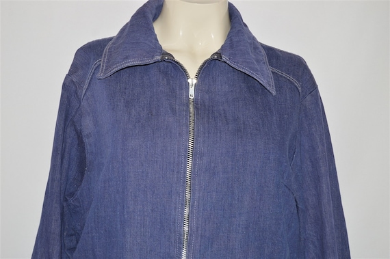 50s Anvil Workwear Denim Jacket Womens Large - image 1