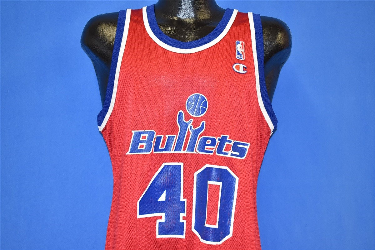 90s Washington Bullets Calbert Cheaney #40 Jersey T-shirt Medium
