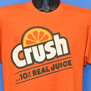 80s Orange Crush Soda Pop 10% Real Juice Bengal Pride t-shirt Large