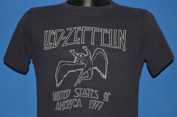 led zeppelin tour t shirt