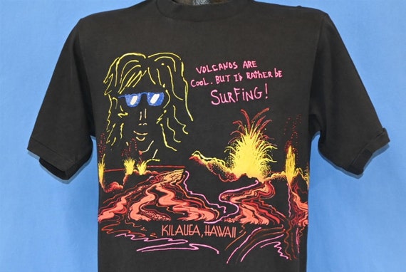 90s Crazy Shirts Kilauea Hawaii Surfing Volcanoes… - image 1