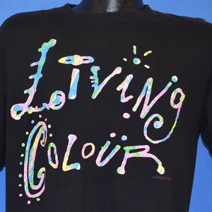 80s Living Colour Vivid Tour 1988 Rock Band t-shirt Large