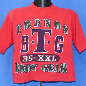 90s Trends BTG Body Gear 35 XXL Work Out Fitness Half t-shirt Large