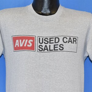 80s Avis Used Car Sales Second to None Promo Slogan Logo t-shirt Medium